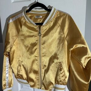 Zeagoo Gold Bomber Jacket